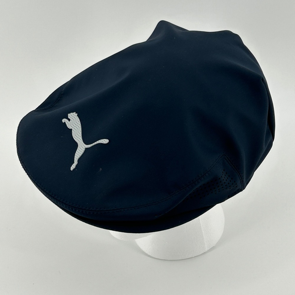 Puma Cobra Golf Tour Driver Flat Cap Navy Blue Mens OSFA Adjustable Snapback